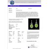 Image 3 : Genuine 6.0 CTW Peridot & Micro Pave Solitaire Halo Diamond Earrings 14K Gold - 22741-REF#94R5Z