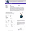Image 3 : Genuine 1.19 CTW Certified Intense Blue Genuine Diamond Solitaire Necklace Gold - 36786-REF#101Y3V