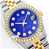 Image 1 : Rolex Men's 2Tone 14K Gold/ SS, QuickSet, Diamond Dial & Diamond Bezel - REF#458Z2F