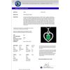 Image 3 : Natural 4.0 CTW Emerald & Diamond Designer Inspired Heart Necklace 14K Gold - 20492-REF#63G5W