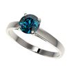 Image 1 : Genuine 1.03 CTW Certified Intense Blue Genuine Diamond Solitaire Engagement Ring Gold - 36516-REF#8