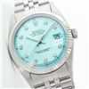 Image 1 : Rolex Ladies Stainless Steel, Diamond Dial Fluted Bezel, Saph Crystal - REF#261Z8F