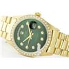 Image 1 : Rolex Men's 18K Yellow President, QuickSet, Diamond Dial & Diamond Bezel - REF#1232R7T