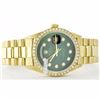 Image 3 : Rolex Men's 18K Yellow President, QuickSet, Diamond Dial & Diamond Bezel - REF#1232R7T