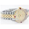 Image 2 : Rolex Men's 2Tone 14K Gold/ SS, QuickSet, Roman Dial & Diam/Ruby Bezel - REF#436J4Y