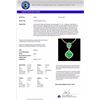 Image 3 : Genuine 3.50 CTW Emerald & Micro Pave Diamond Certified Necklace Designer Halo Gold - 20545-REF#41M2