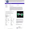 Image 3 : Natural 2.50 CTW Emerald & Micro Pave Diamond Certified Earrings 10K Gold - 20072-REF#25X5A