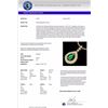 Image 3 : Genuine 1.15 CTW Emerald & Micro Pave Diamond Necklace Designer 14K Gold - 23167-REF#53R5Z