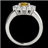 Image 2 : Genuine 2.85 CTW Certified Fancy Intense Genuine Diamond Solitaire Halo Ring Gold - 34439-REF#229N2G