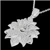 Image 1 : Natural 3.0 CTW Micro Pave Diamond Certified Designer Necklace 18K Gold - 22558-REF#336X4A