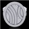Image 2 : Natural 1.25 CTW Micro Pave Diamond Certified Ring 14K Gold - 20876-REF#89H3R