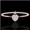 Image 1 : Natural 3.50 CTW Eternity Micro Pave Diamond Eternity Bangle 14K Rose Gold - 20036-REF#186N9G