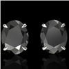 Image 1 : Genuine 10 CTW Black Diamond Designer Solitaire Stud Earrings In 18K Gold - 21655-REF#150Y3V
