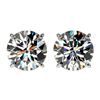 Image 1 : Genuine 2.59 CTW Certified H-I Quality Genuine Diamond Solitaire Stud Earrings Gold - 36680-REF#209A