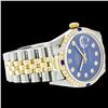 Image 2 : Rolex Men's 2Tone, QuickSet, Diam Dial & Diam/Sapphire Bezel - REF#458A2M