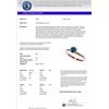 Image 3 : Genuine 0.75 CTW Certified Intense Blue Genuine Diamond Solitaire Engagement Ring Gold - 32881-REF#5