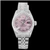 Rolex Ladies Stainless Steel, Diamond Dial & Diamond Bezel, Saph Crystal - REF#316K4A