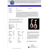 Image 3 : Natural 4.50 CTW Garnet & Micro Pave Diamond Certified Earrings Designer 14K Gold - 23118-REF#51F8M