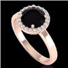 Image 2 : Genuine 2.0 CTW Halo Diamond Certified Micro Pave Ring Solitaire Bridal 14K Gold - 21619-REF#60M2H