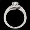 Image 2 : Genuine 1.25 CTW Certified G-I Genuine Diamond Solitaire Halo Ring Two Tone Gold - 34168-REF#102Y2V