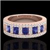Image 1 : Natural 1.75 CTW Tanzanite & Micro Pave Diamond Inspired B& Ring 10K Gold - 20830-REF#52Z5Y
