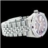 Image 2 : Rolex Men's Stainless Steel, QuickSet, Diam/Ruby Dial & Diam/Ruby Bezel - REF#430H9T
