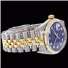 Image 2 : Rolex Men's 2Tone 14K Gold/ SS, QuickSet, Diamond Dial Fluted Bezel - REF#343W6Z