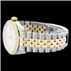 Image 3 : Rolex Men's 2Tone 14K Gold/ SS, QuickSet, Diamond Dial & Diamond Bezel - REF#458G2R