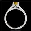 Image 2 : Genuine 1.50 CTW Certified Fancy Intense Genuine Diamond Solitaire Ring Gold - 35171-REF#152Y3V