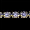 Image 1 : Genuine 24 CTW Tanzanite Eternity Designer Inspired Tennis Bracelet 14K Gold - 23397-REF#193Z6Y