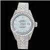 Image 1 : Rolex Men's Stainless Steel, QuickSet, Diamond Dial & Diamond Bezel - REF#469F3W