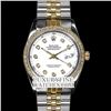 Image 1 : Rolex Ladies 2Tone 14K Gold/ Stainless Steel, Diamond Dial & Diamond Bezel, Saph Crystal - REF#321X8