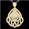 Image 1 : Genuine 2.0 CTW Micro Pave Diamond Certified Designer Necklace In 18K Gold - 21265-REF#179W2K