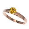 Image 1 : Genuine 0.50 CTW Certified Intense Yellow Diamond Solitaire Engagement Ring Gold - 32961-REF#37Z8Y