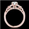 Image 2 : Genuine 1.20 CTW Certified G-I Genuine Diamond Solitaire Bridal Ring Gold - 35251-REF#97A8N