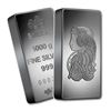 Image 1 : One piece 1 kilo 0.999 Fine Silver Bar PAMP Suisse Fortuna