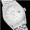 Image 1 : Rolex Men's Stainless Steel, QuickSet, Diamond Dial & Diamond Bezel - REF#496R4X