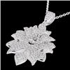 Image 1 : Natural 3.0 CTW Micro Pave Diamond Certified Designer Necklace 18K Gold - 22558-REF#336X4A
