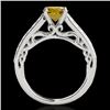 Image 2 : Genuine 1.40 CTW Certified Fancy Intense Genuine Diamond Solitaire Ring Gold - 35021-REF#103M8H