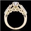 Image 2 : Genuine 1.70 CTW Certified G-I Genuine Diamond Solitaire Bridal Ring Gold - 35261-REF#132M2H