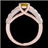 Image 2 : Genuine 2.55 CTW Certified Fancy Intense Genuine Diamond Solitaire Ring Gold - 35515-REF#186N7G