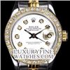 Image 1 : Rolex Men's 2Tone 14K Gold/ SS, QuickSet, Diamond Dial & Diamond Bezel - REF#458A2M