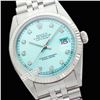 Image 1 : Rolex Men's Stainless Steel, QuickSet, Diamond Dial Fluted Bezel - REF#370T9V