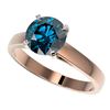 Image 1 : Genuine 2.04 CTW Certified Intense Blue Genuine Diamond Solitaire Engagement Ring Gold - 36559-REF#3