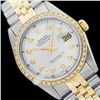 Image 1 : Rolex Men's 2Tone 14K Gold/ SS, QuickSet, Diamond Dial & Diamond Bezel - REF#458F2W