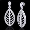 Image 2 : Natural 2.0 CTW Micro Pave Diamond Certified Designer Earrings 18K Gold - 21474-REF#128F6M