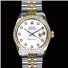 Image 2 : Rolex Men's 2Tone 14K Gold/ SS, QuickSet, Diamond Dial & Diamond Bezel - REF#469Y3N
