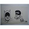 Image 1 : BOB KANE: BATMAN AND ROBIN DRAWING.