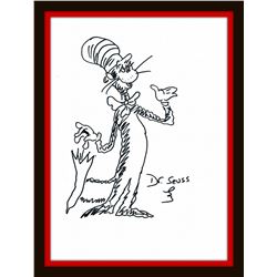 THEODORE SEUSS GEISEL DRAWING OF 'DR. SEUSS'.