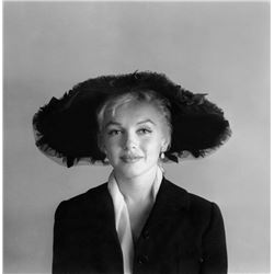 MARILYN MONROE WITH THE BLACK HAT 1958.